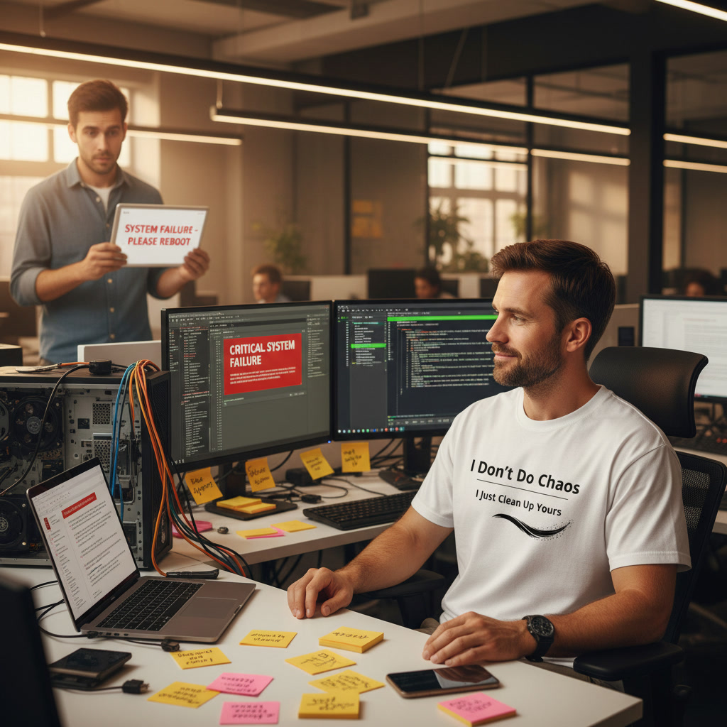 I Don't Do Chaos — I Just Clean Up Yours T-shirt